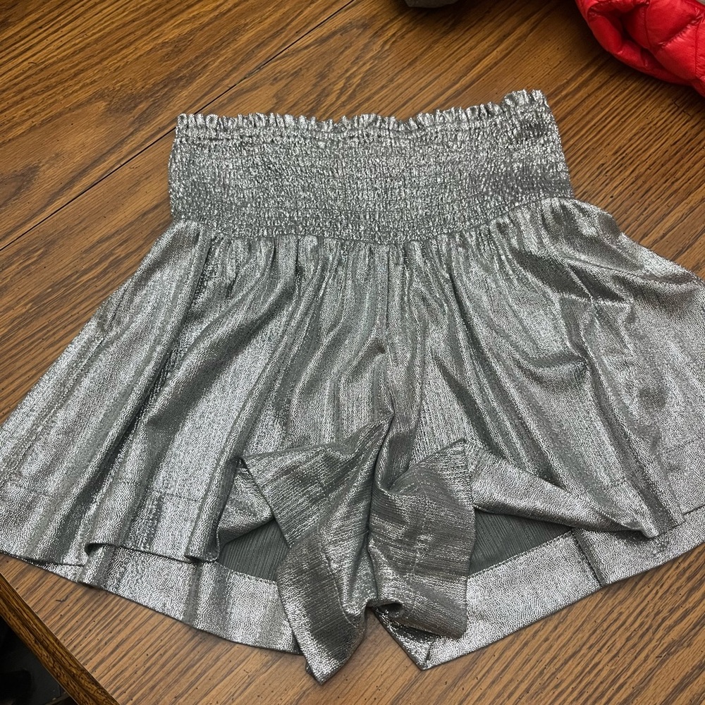 sparkly shorts, looks like a skirt